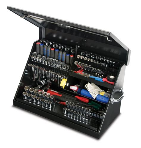 CRAFTSMAN Portable 20.5-in Ball-bearing 3-Drawer Red Steel Lockable Tool Box. The CRAFTSMAN 3-drawer portable tool chest is exactly what you need to store your most-used hand tools in a durable steel chest that can easily be transported to your jobsite. Tools stay organized and easy to find in three shallow drawers and a deeper storage area ...